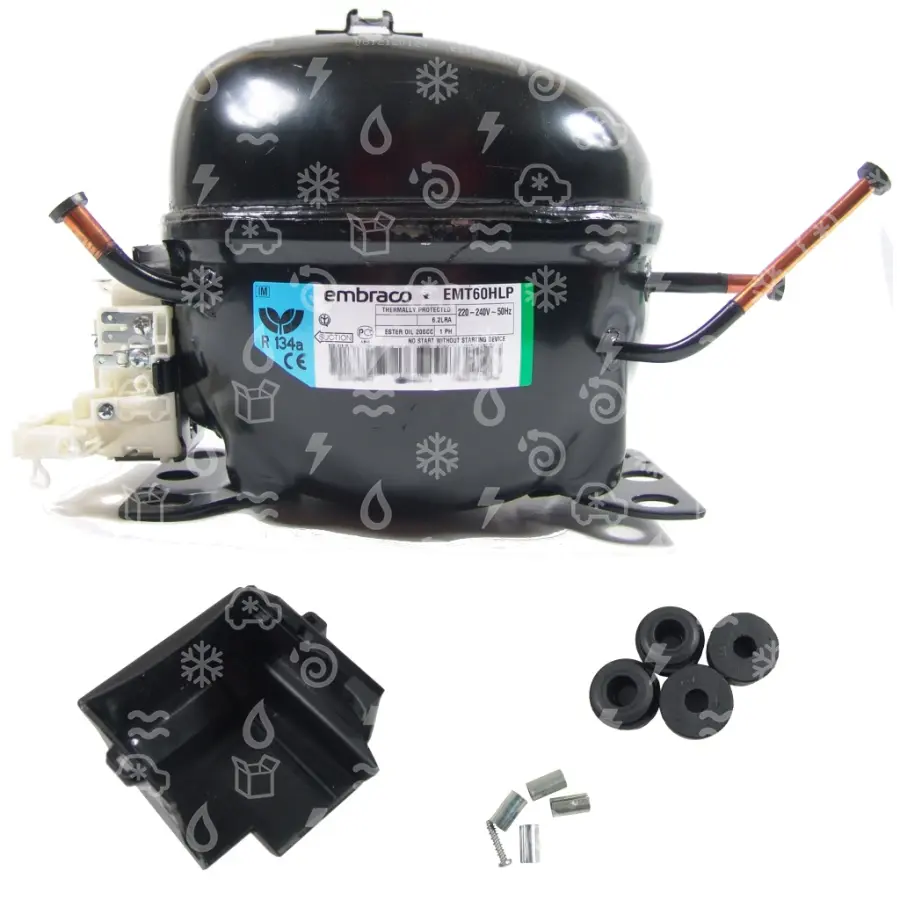kompresor EMBRACO EMT60HLP, LBP - R134a, 220 - 240 V, 50 Hz // náhr. 32 EMY3115Z